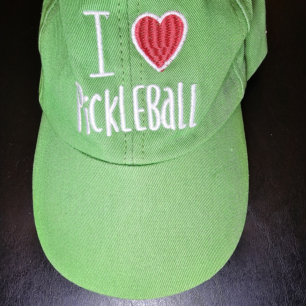 Green 'I Love Pickleball' Hat